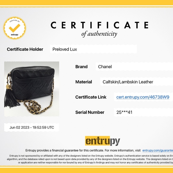 Authentic CHANEL Vintage Lambskin Small Full Flap Bag black/gold hardware - Picture 15 of 17